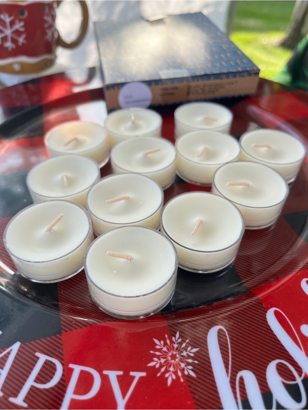 Retired Iced Snowberries Partylite White Holiday Winter Fruity Tealights Candles
